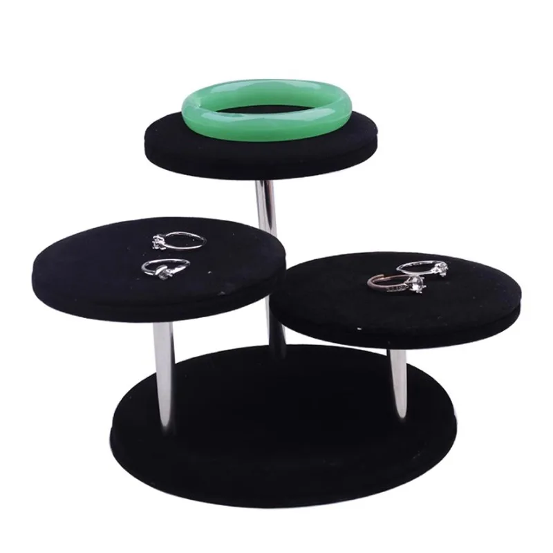 

Removable Jewelry Display Stand Bracelet Holder Velvet Display Shelf Ring Earring Organizer Trinket Tray Portable Shooting Props
