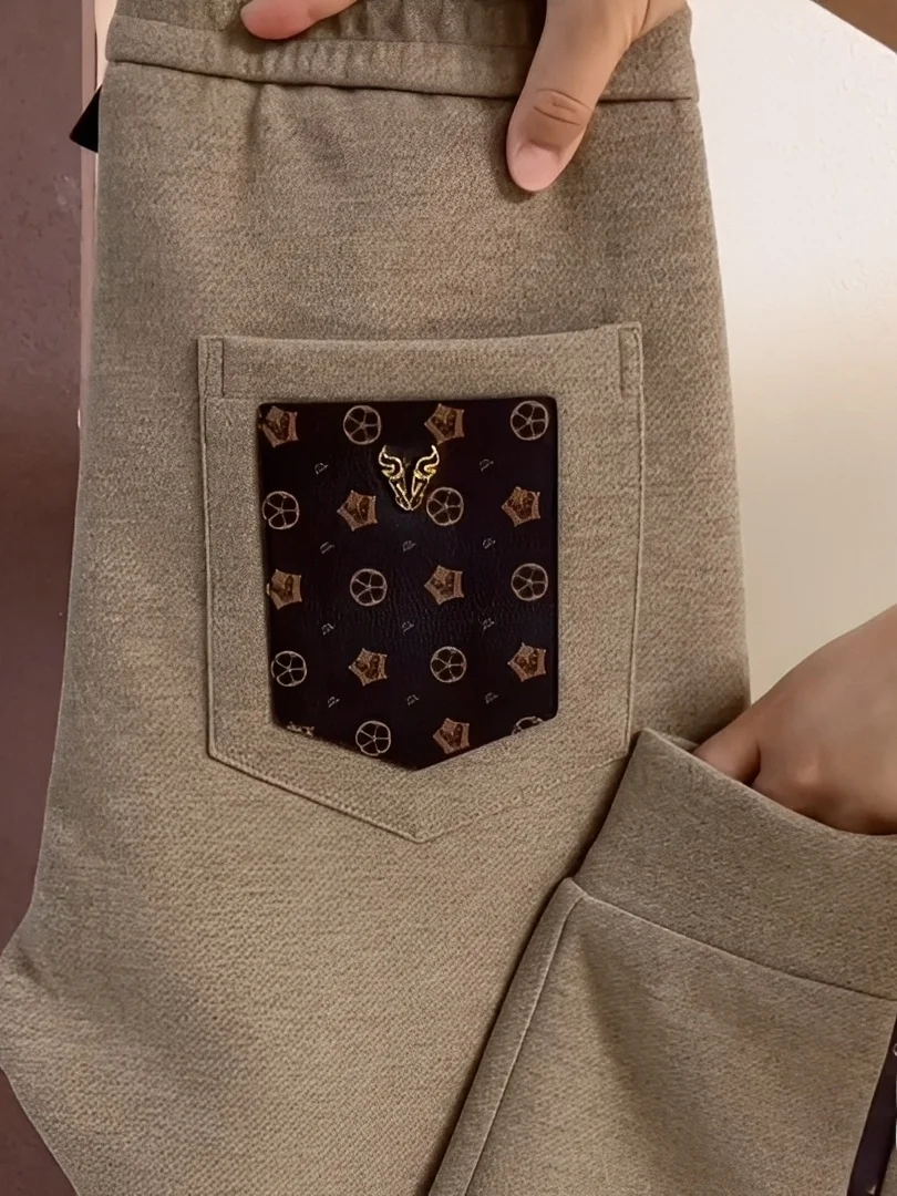 

Мужские повседневные спортивные брюки Sli в корейском стиле: комфортные, универсальные, модные, простые, со средней посадкой, прямые штанины