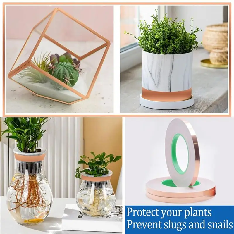 Nastro in Rame Leggero da 7/32 Pollici con Retro in Rame per Vetro Colorato, 3 Rotoli da 55 Iarde con Raschietti e Pennello