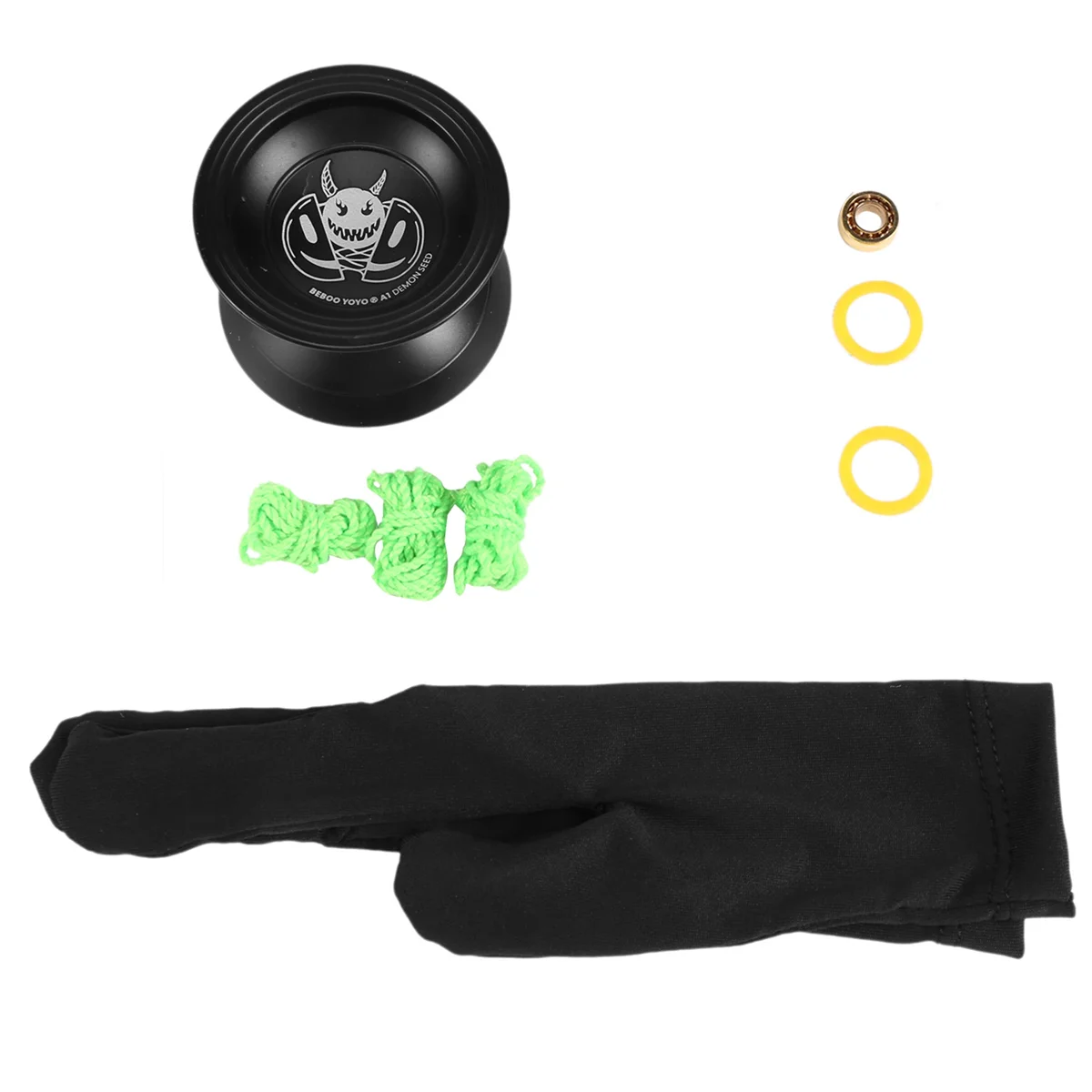 BEBOO YOYO A1 Yoyo for Kids,Yoyo for Beginners Aluminum Alloy Yoyo,Easy to Return and Practise Tricks,Black