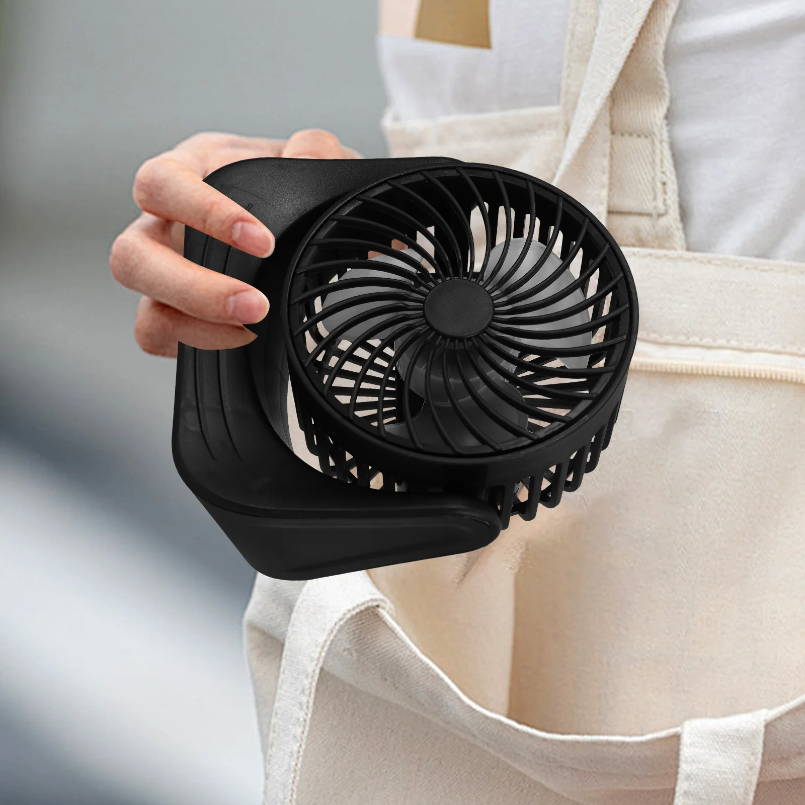 1 ensemble petit ventilateur de bureau alimenté par USB Portable pour voyage Camping voyages conception légère et compacte essentiel d'été