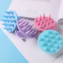 Shampoing masseur de cheveux en feuille de silicone, peigne de bain valide, brosse de douche, outil de soin