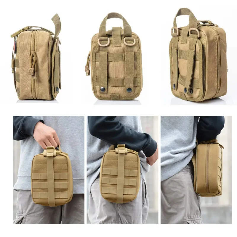 Mutifunction Fishing Molle Bag Tactical First Aid Kits Medical Waist Bags Emergency Hunting Car Camping Survival Tool EDC Pouch