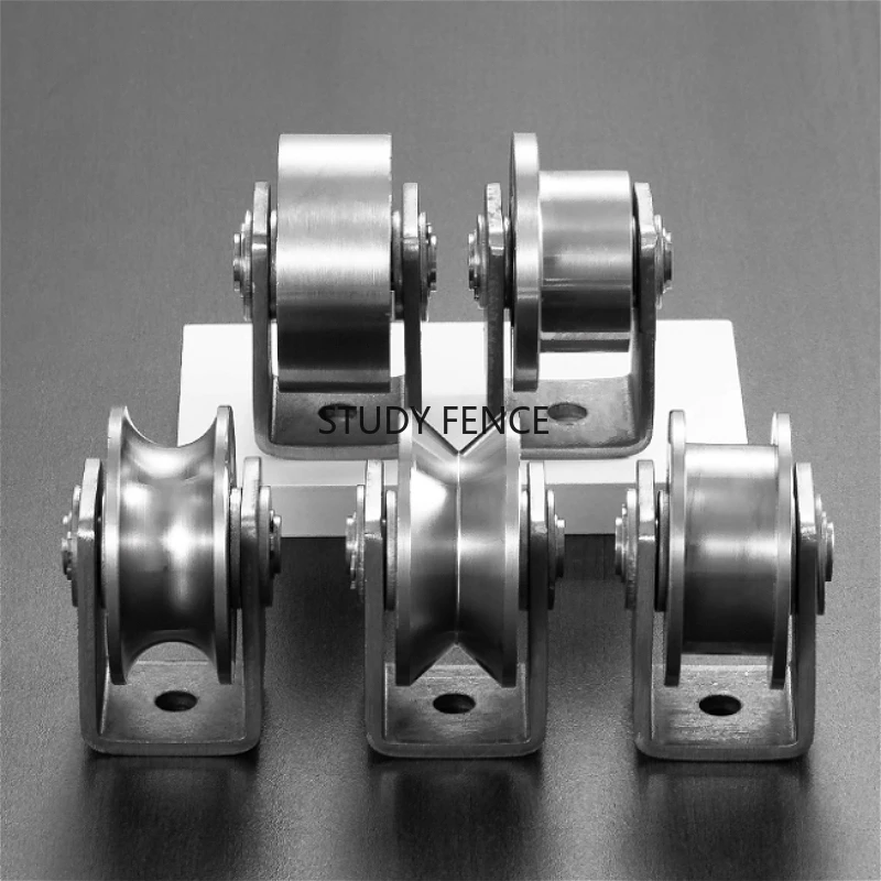 

1 шт. подшипниковый шкив из нержавеющей стали 304, тросовый шкив, U/V/H/T-образный гусеничный шкив, аксессуары для бытовой техники