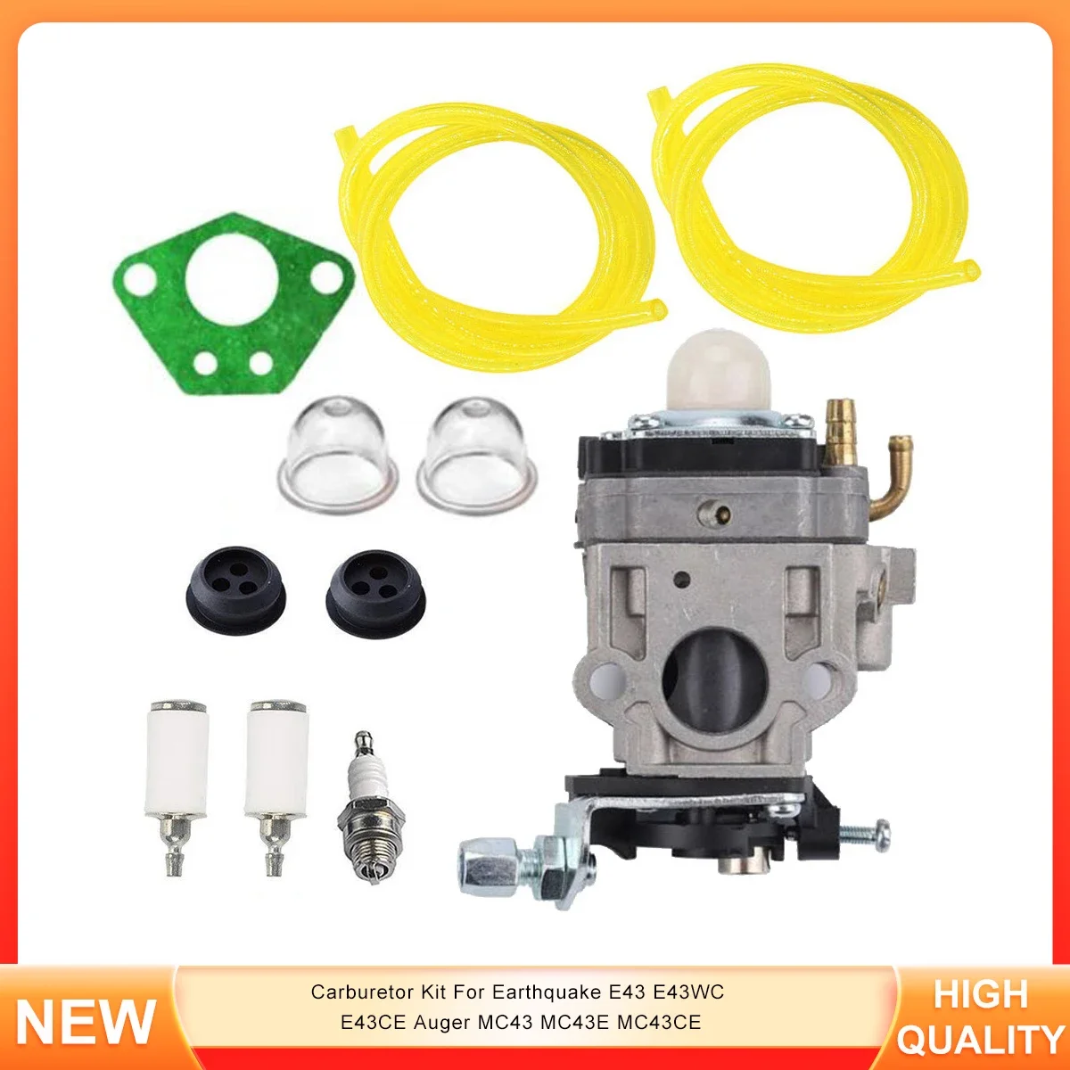 

Carburetor Kit For Earthquake E43 E43WC E43CE Auger MC43 MC43E MC43CE