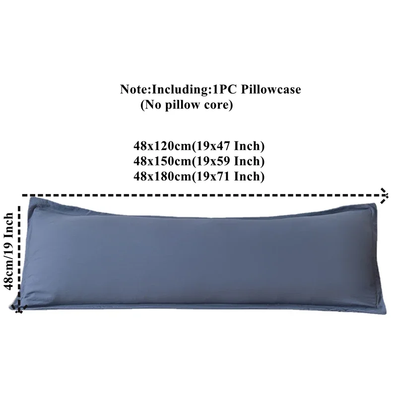 Pillow Case New Skin-friendly Couple Pillowcase Cozy Polyester Long Large Size 120 150 180cm Pillow Cover Hugging Pillow Case