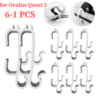 6-1PCS Data Cable Fixer Drop-Proof Portable Cord Clip 3 Slots Wire Organizer VR Accessory for Oculus Quest 2/Pico 3 VR Headset
