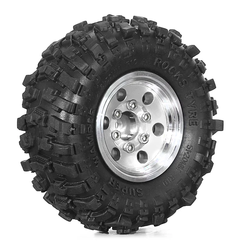 4 قطعة 51 مللي متر 1.0 بوصة معدنية Beadlock عجلة الإطارات مجموعة ل 1/18 1/24 RC الزاحف سيارة TRX4M SCX24 FCX24 ترقية أجزاء-A77G