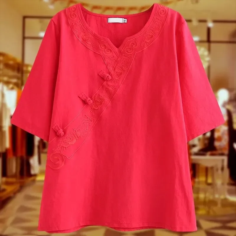 

Ретро на пуговицах с наклонными лацканами и вышивкой, костюм Тан, женская китайская одежда, чайный костюм дзен