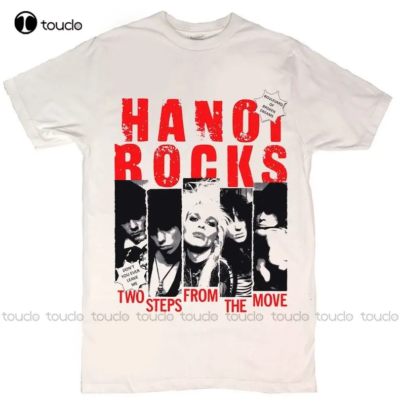 Hanoi Rocks Two Steps Men'S T-Shirt Custom Aldult Teen Unisex Digital Printing Tee Shirts O-Neck Streetwear Oversized Xs-5Xl