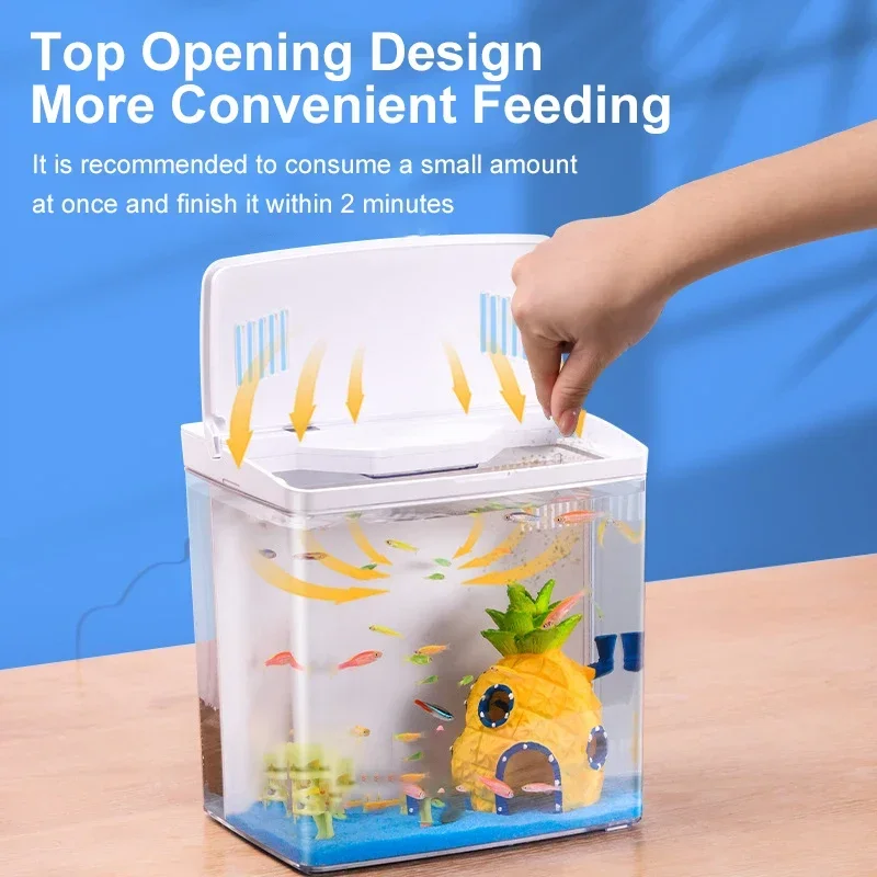 Mini Fish Tank Desktop Decoration Ecological Tank Self-circulating Back Filter Small Goldfish Tank Home Room Small Fish Tanks