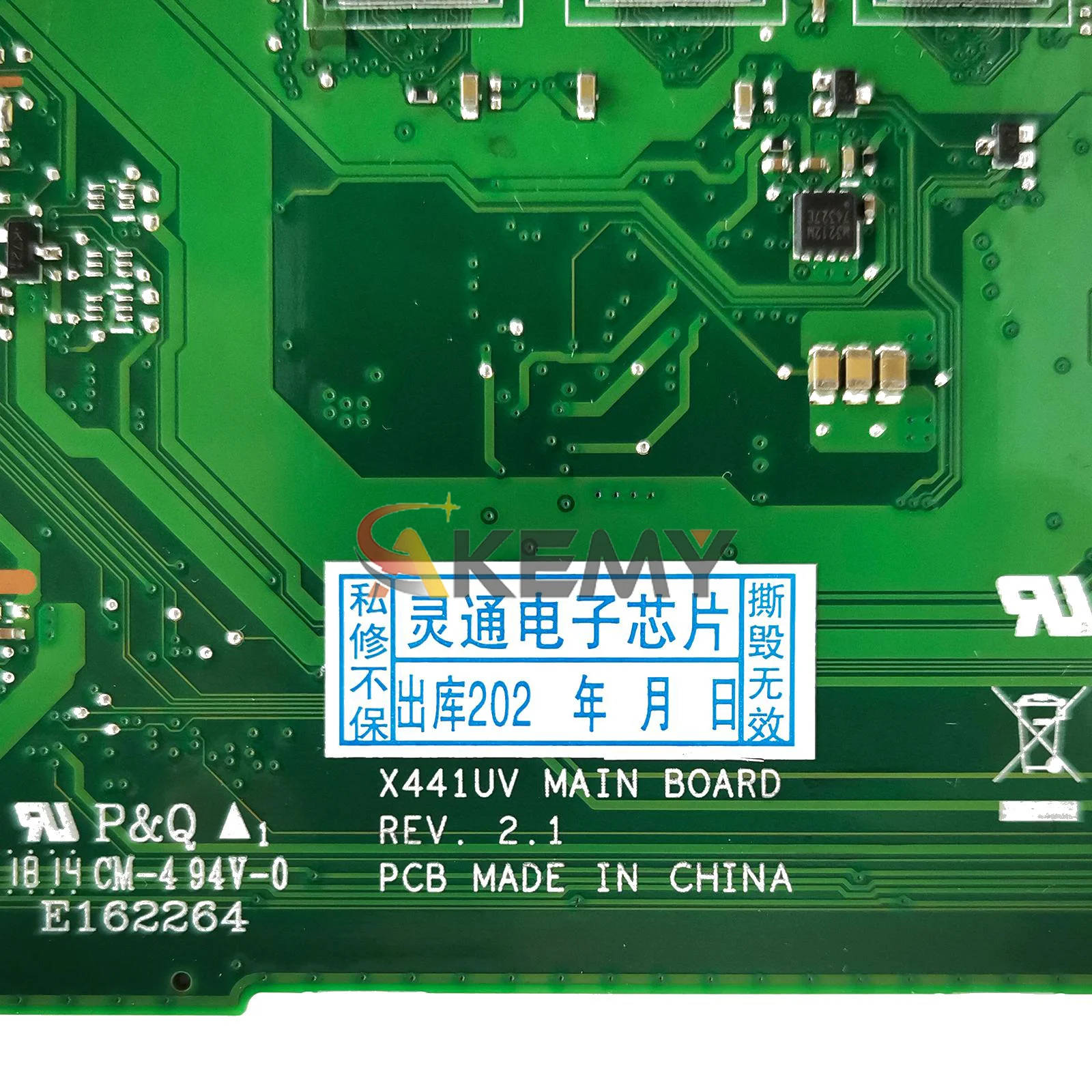 Placa-mãe para laptop X441UV, placa principal para ASUS X441U A441U F441U X441UB X441UVK X441UAK X441UAR X441URK X441UBR com CPU I3 I5 I7