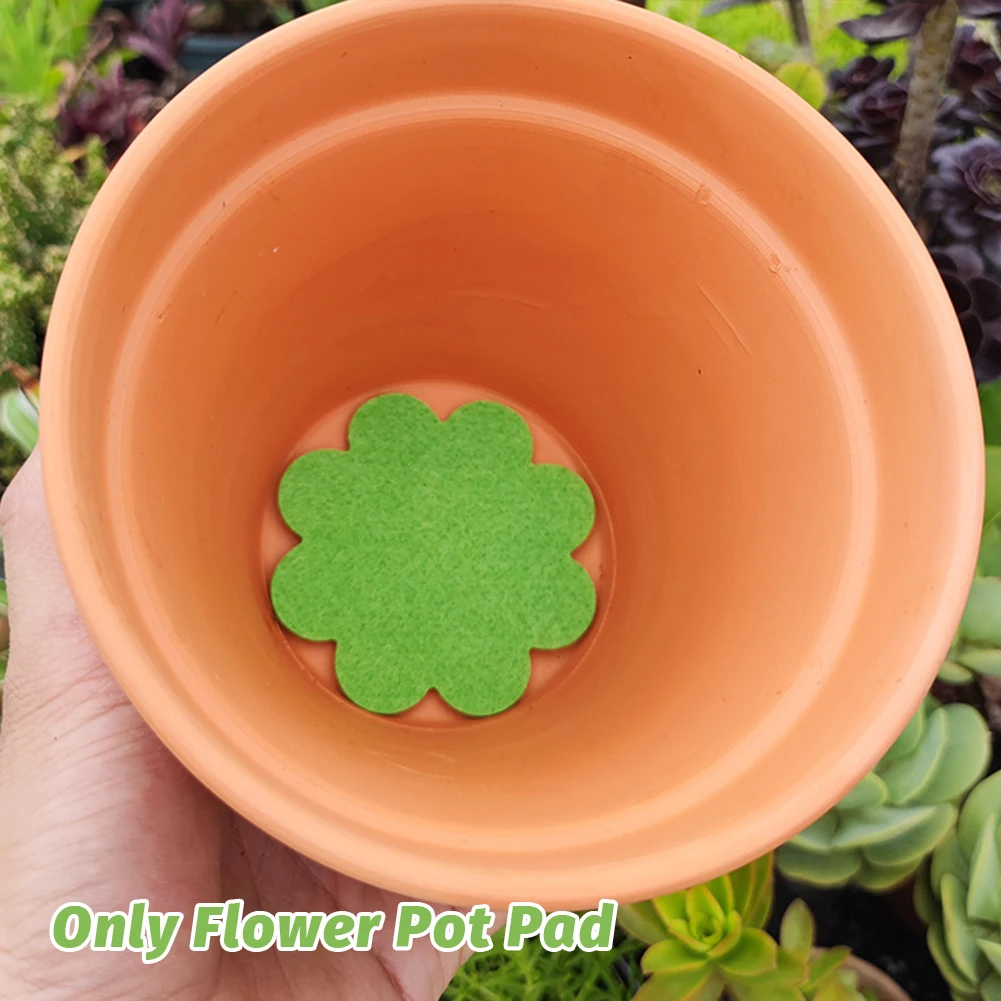 20Pcs Flower Pot Pad Air Permeability Watering Filter Sand Fixation Soil Flexible Durable Keep Cleaning For Family Planting