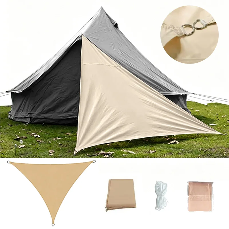 

3M/4M Triangle Sun Shade Sail-Waterproof Canopy Tent Awning Tarp for Camping Tents Garden Backyard Outdoor Triangle Shading Sail
