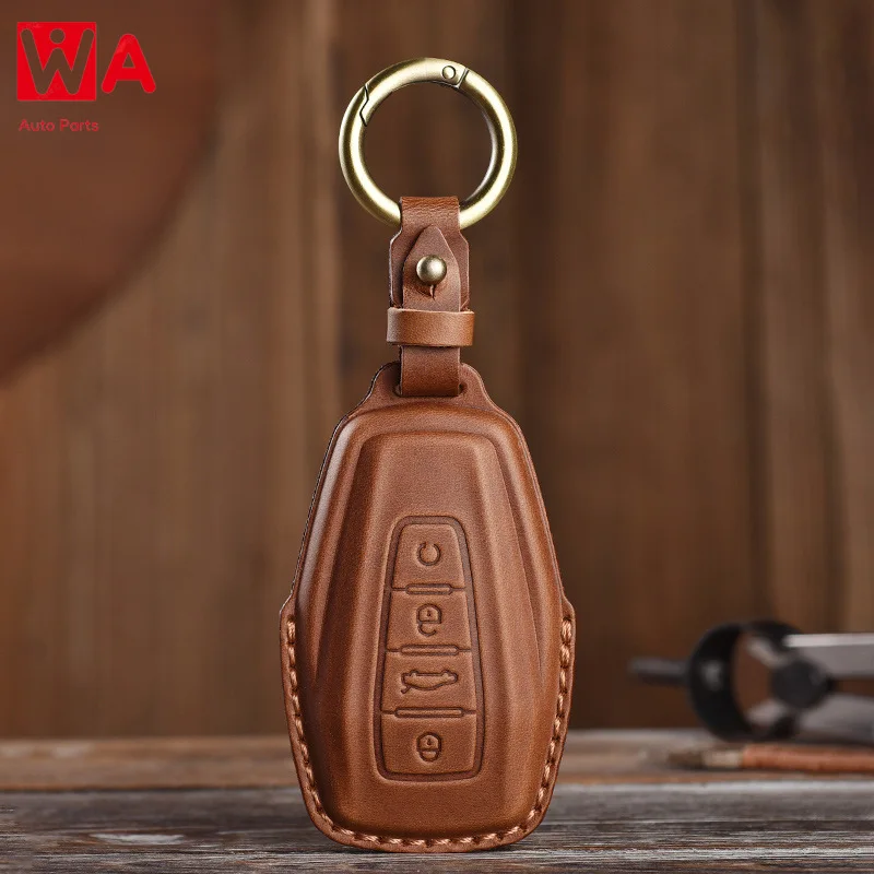 

Leather Car Remote Key Fob Cover Case For Geely Coolray Atlas Boyue NL3 Emgrand X7 EX7 SUV GT GC9 Borui