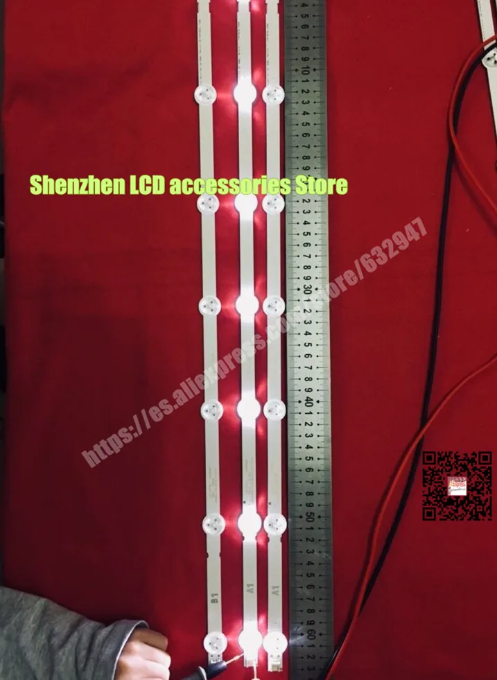 

for 32'' 32inch LCD TV LED backlight 32LN5700 6916L-1204A/1426A/1138A/1437A B1/B2 2piece A1+1piece B1 7LED 630MM