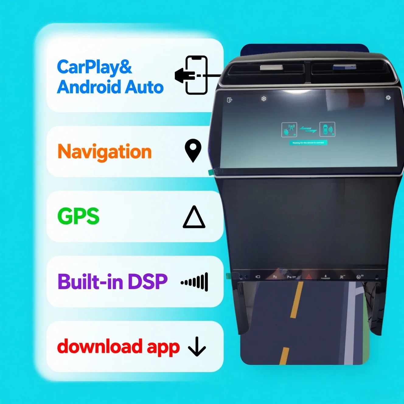 

12.3" For Ford Explorer 2011 2012-2019 car Multimedia Video carplay GPS Navigation Radio Android13 8Core CarPlay 4G AC Screen