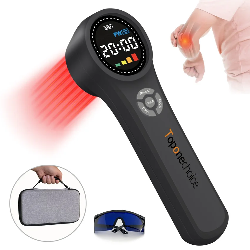 Toponechoice 1760mW Laser for Tennis Elbow Treatment Red Light Phototherapy Low Level Cold Laser Physiotherapy Pain Relief