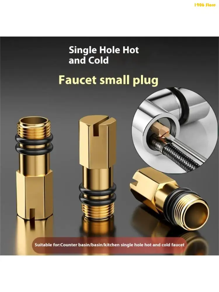 U1JB Brass thread End Caps Size Cold Liquid Connection Blockage for mixing Tap