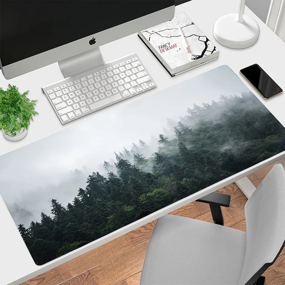 Natural Landscape Mousepad Gaming Accessories Large Mouse Pad  Lake Blue Sky Beach Desk Mat Xxl Table Pad Laptop Keyboard Pad