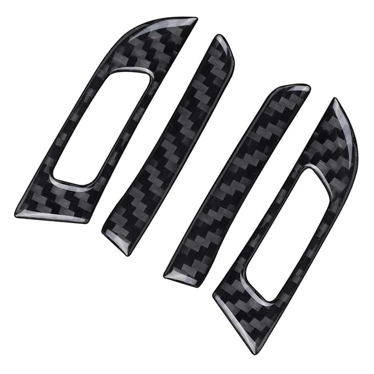 Carbon Fiber Front Side Air Outlet Vent Switch Frame Trim Cover Trim for 3 Series F30 F32 F34 2013-2019