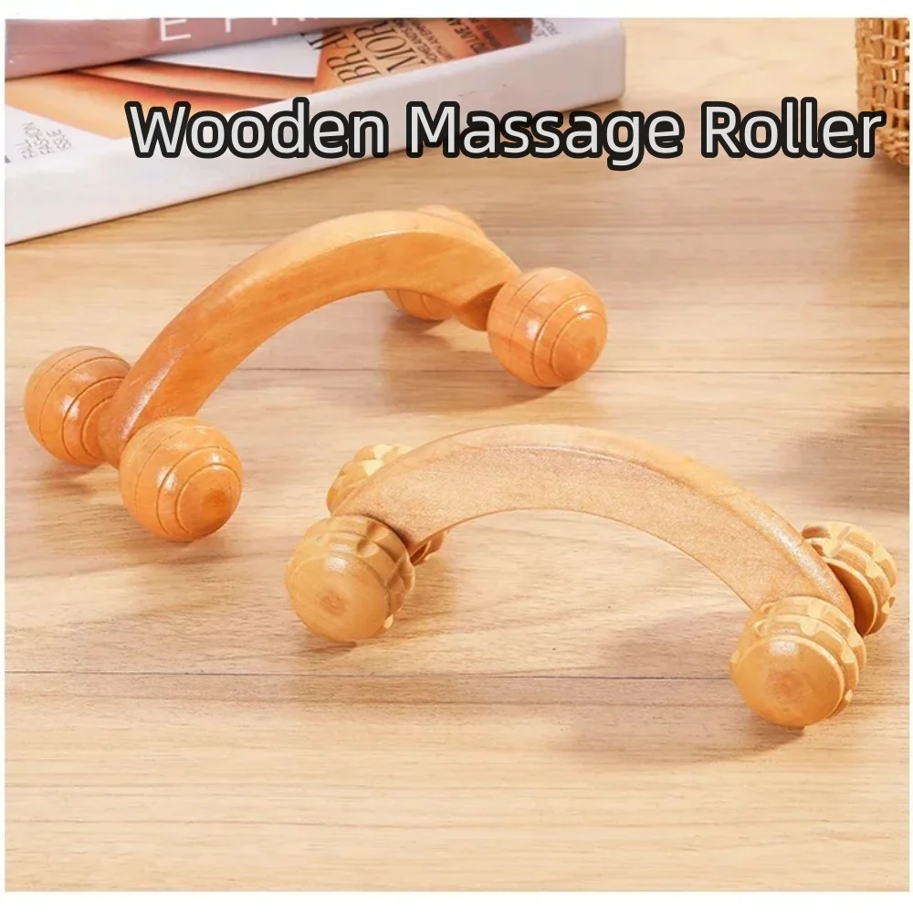 

Wooden Massage Roller Gua Sha Massage Board Foot Face Shoulder Neck Hand Push Roller Massager Therapy Soothing Body Massage Tool