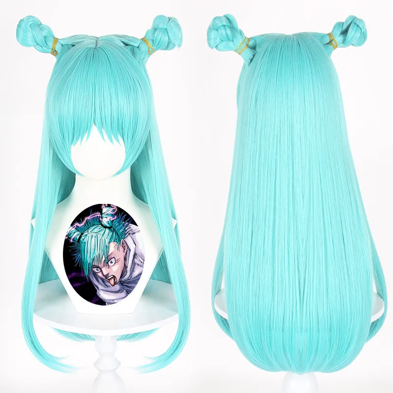 Jujutsu Kaisen Lu Ziyun Cosplay Pruik Middellang Haar Cosplay Hoofddeksel