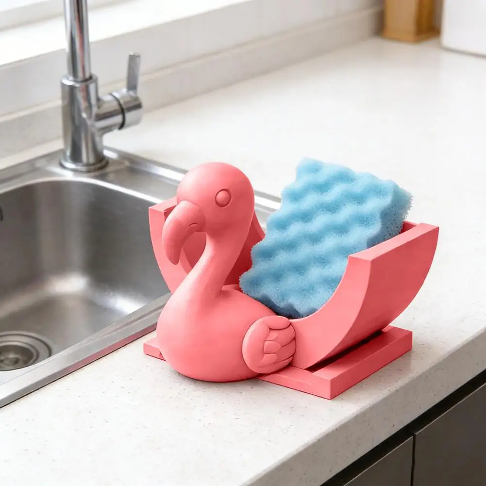

Bird Shape Drain Rack,Hanging Sponge Holder,Kitchen Sink Soap Rack Drainer,Suitable for Soap Sponges Brushes