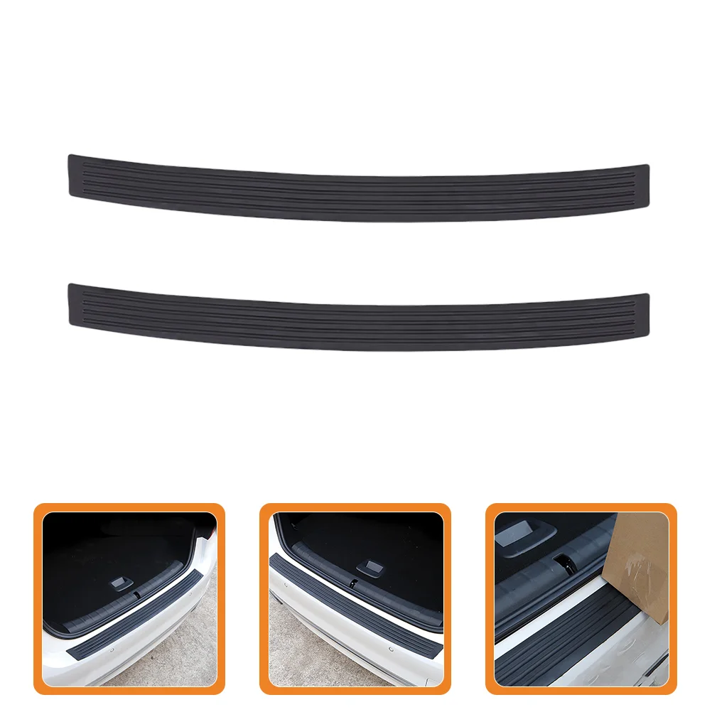 

2 Pcs Car Auto Threshold Strip Bumper Guard Stickers Protector for Black