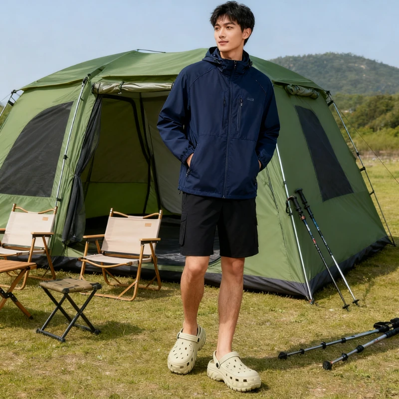 

‌ Мужские противоскользящие сандалии из ЭВА — быстросохнущая пляжная обувь на толстой подошве, дизайн с дышащими отверстиями для лета, легкий и устойчивый к запаху