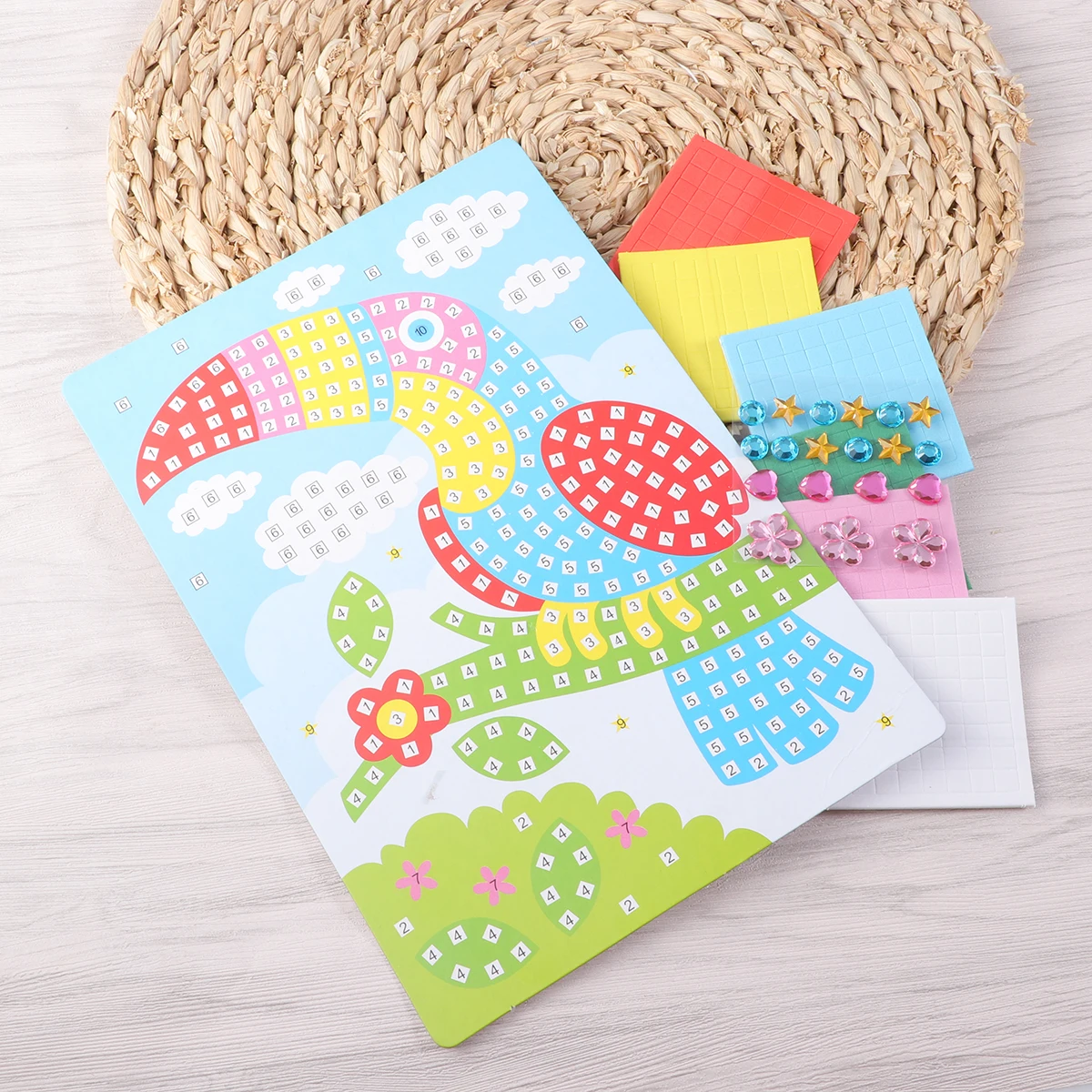 

3D Eva Point Stickers Diy Craft Kit Mosaic Art Supplies For Kids Educational Creative Activity Mosaic Craft Sticker Art Kids