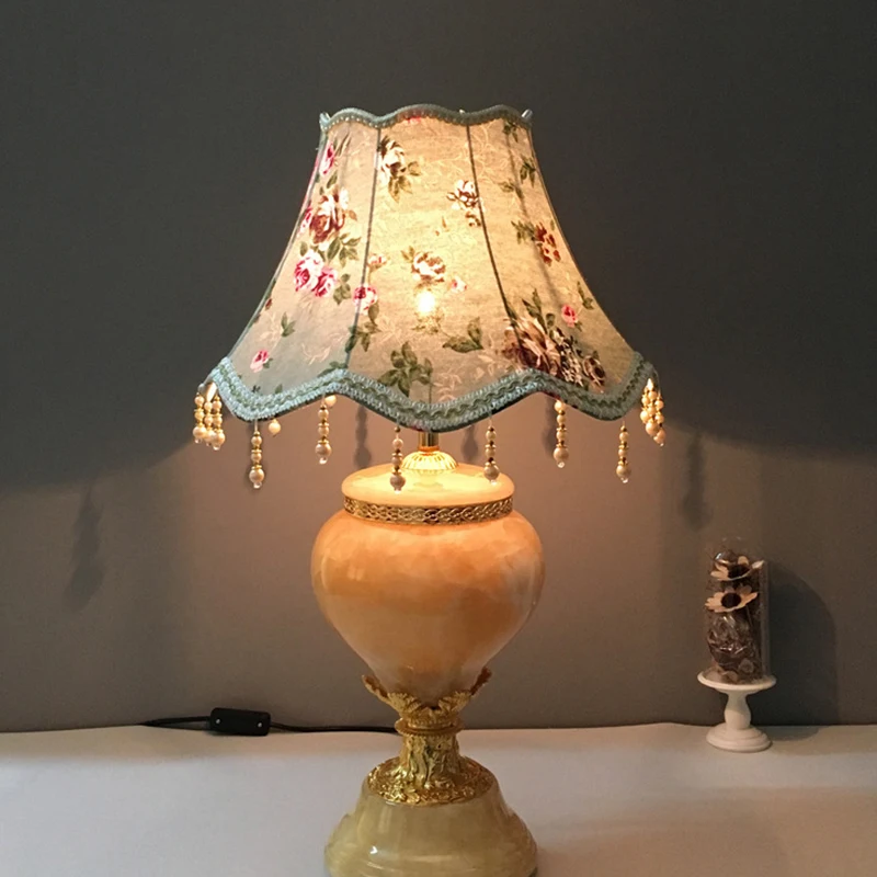 Vintage Table Lamp Shade Lampshade European Style Bedside Wall Light Lamp Shades Lamp Cover Fabric Floor Lamp Dust Cover