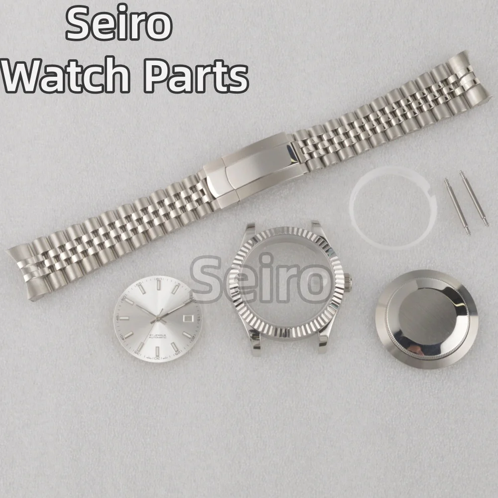 41 مللي متر nh35 حافظة المحار اليوبيل سوار ل Datejust nh35 nh36 حركة 31 مللي متر الهاتفي الياقوت ارتفع الذهب الفضة حاوية من الفولاذ المقاوم للصدأ