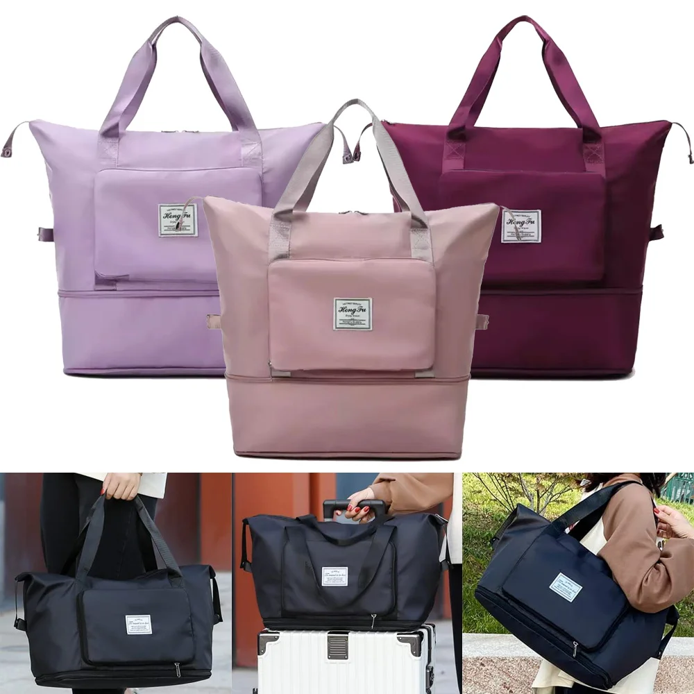 

Large Capacity Folding Travel Bags Waterproof Luggage Tote Handbag Duffle Women Gym Yoga Storage Bags