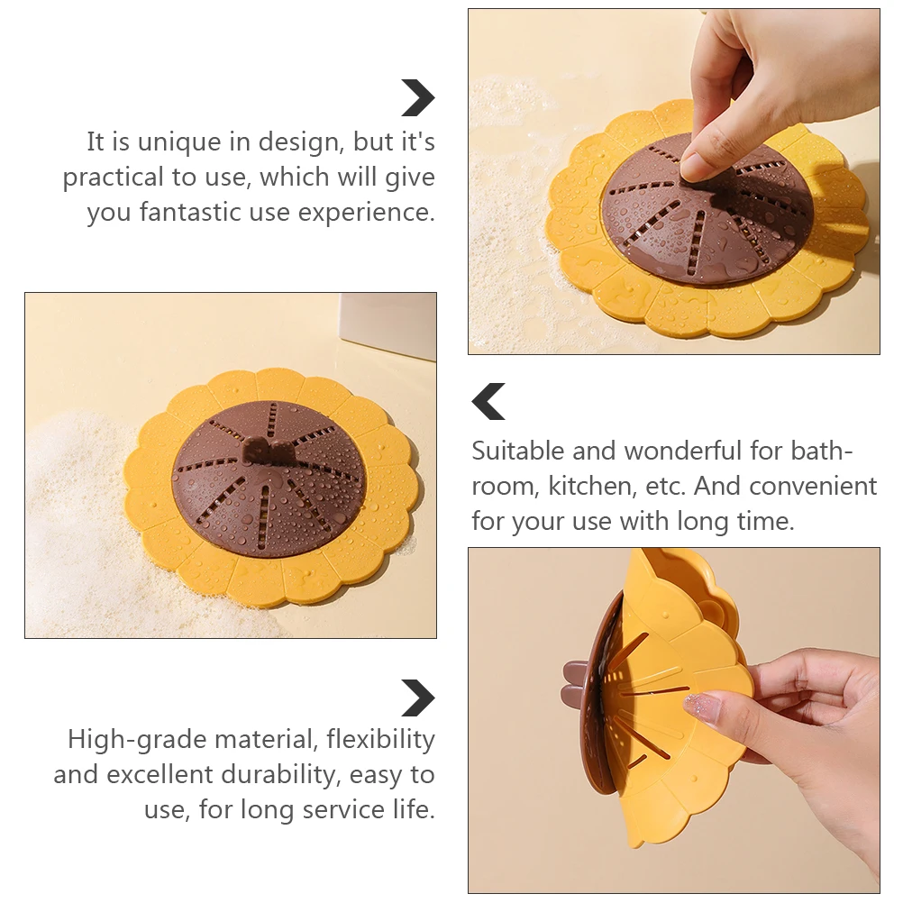 

2Pcs Flexible Anti-Clog Drainage Stoppers Durable Sink Sealing Plugs for Bathroom Kitchen Leak-Proof Drainage Stoppers