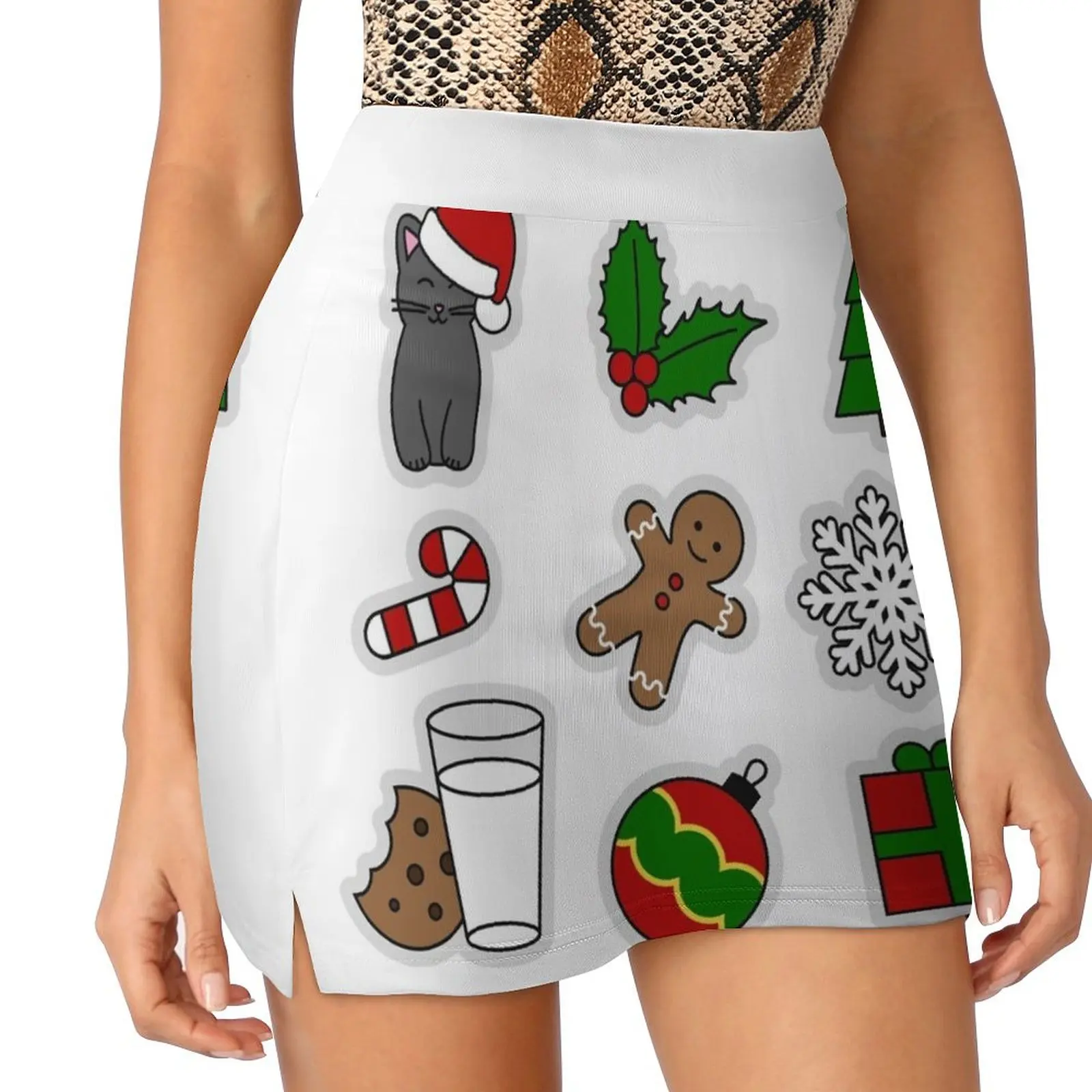 

Funny christmas Mini Skirt dress modest skirts for women shorts Womens dresses