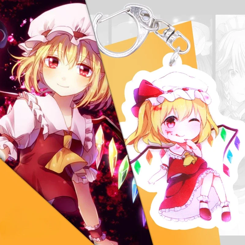 Animatiederivaten Hakurei Reimu Kirisame Marisa Mobiele telefoon sleutelhanger Randapparatuur Creatief Mooi festivalcadeau