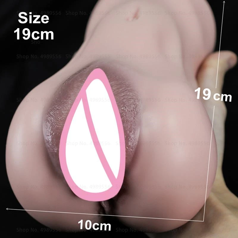 Realistic Vaginal Pocket Pussy Anal Soft Silicone Ass Sex Tool Sex Toys for Men 3D Artificial Vagina Adult Male Masturbators Cup