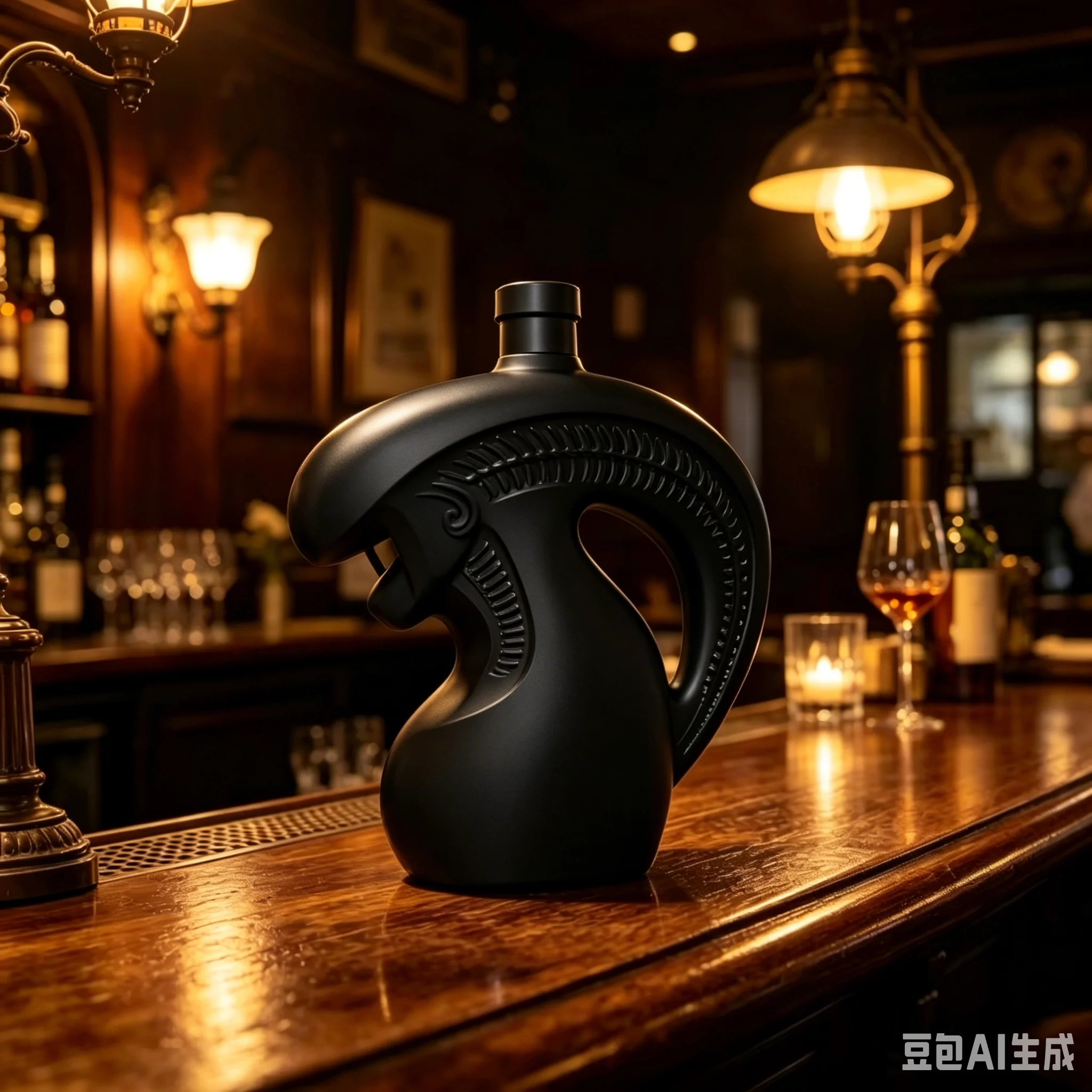 Special-shaped monster-shaped glass decanter, whiskey sub-packaging bottles, trendy wine set collection decorations