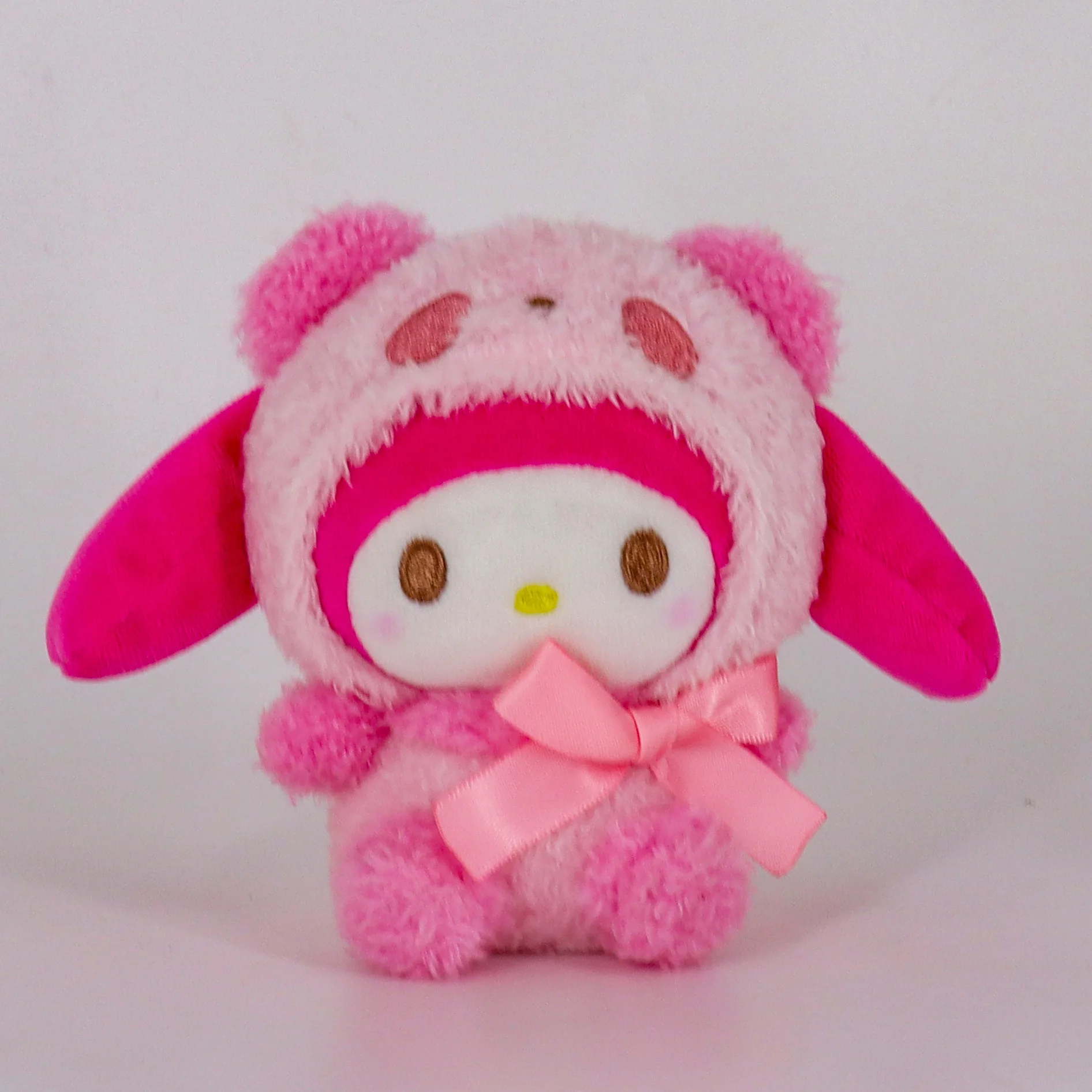 Hello Kitty 12Cm Plush Keychain Kuromi Cinnamoroll Sanrio  Melody Plush Doll Toys Kawaii Anime Toys Gifts Girls Kids Toys