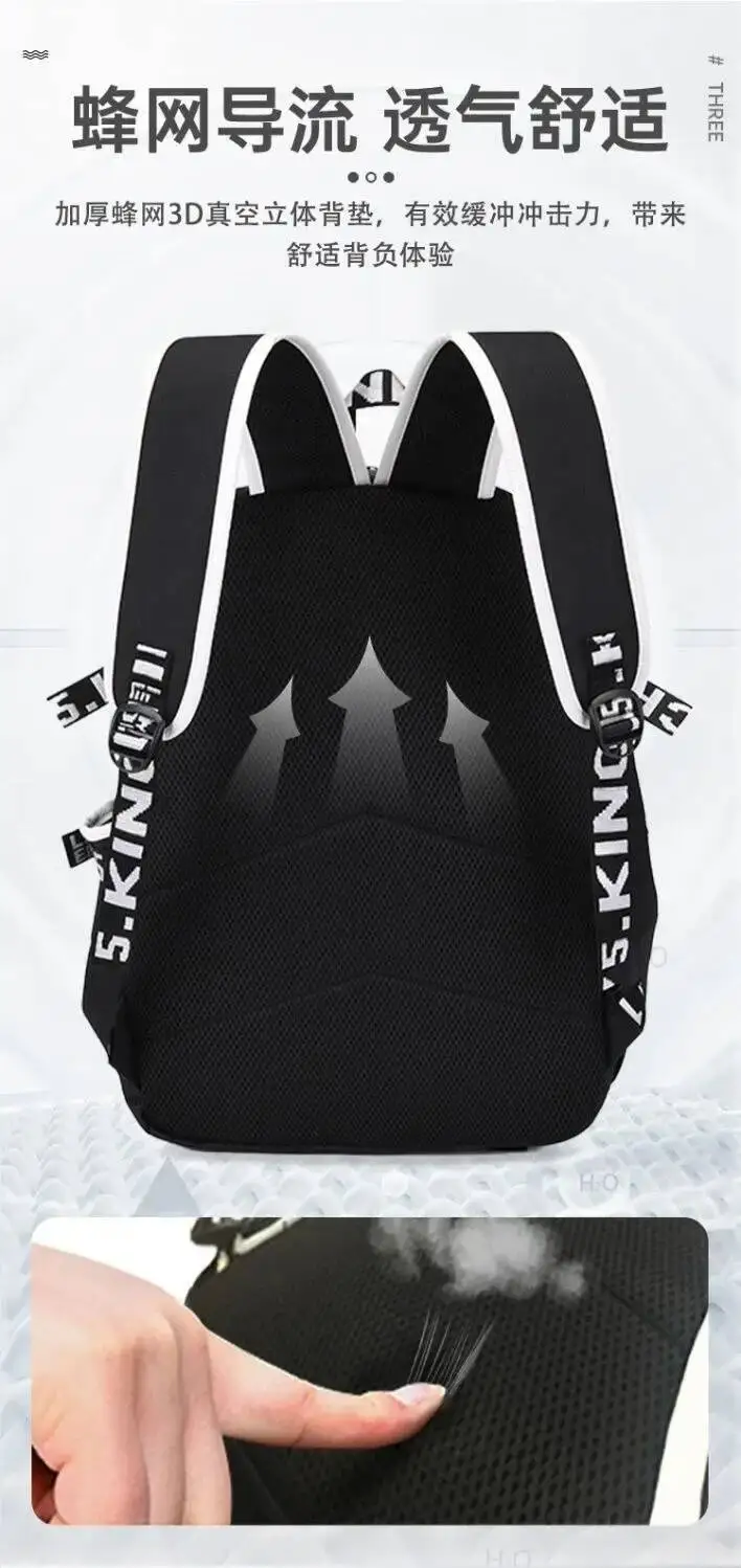 อะนิเมะเกมBreathableตาข่ายสีดําสีขาวGrandmaster Of Demonic Cultivation Mo Dao Zu Shiโรงเรียนกระเป๋ากระเป๋าเป้สะพายหลังหญิง