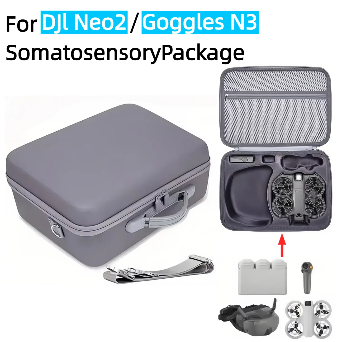 For dji NEO2 Portable Carrying Case Hard EVA Storage Bag Waterproof Protective Battery Box Storage Case For NEO2 Accessory Case