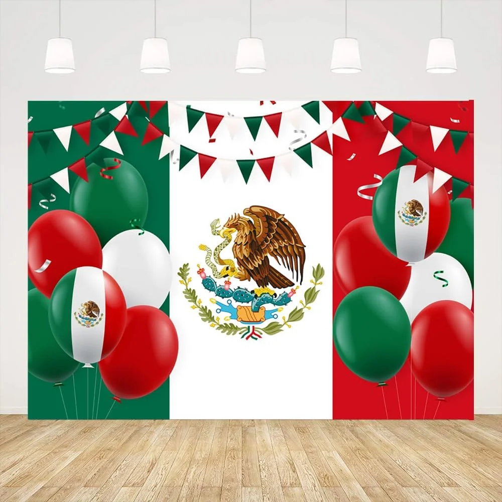 

Mexican Independence Day Backdrop Viva Mexico Dia De La Independencia Fiesta Party Photography Background Photo Booth