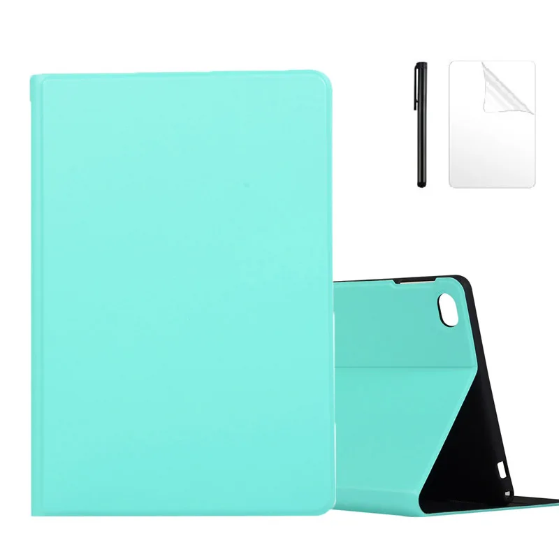 

Carton Painted Leather Case For Samsung Galaxy SM P610 P615 Smart cover For Samsung Galaxy Tab S6 Lite 10.4 inch Case + Film