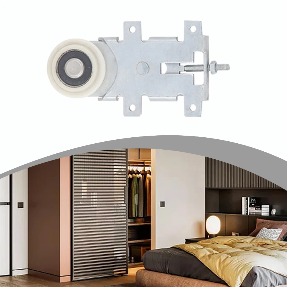 1pc Sliding Door Rolle Metal Smooth Glide For Wardrobe & Doors Cabinets Pulley Home Door Hardware Replacement Accessories