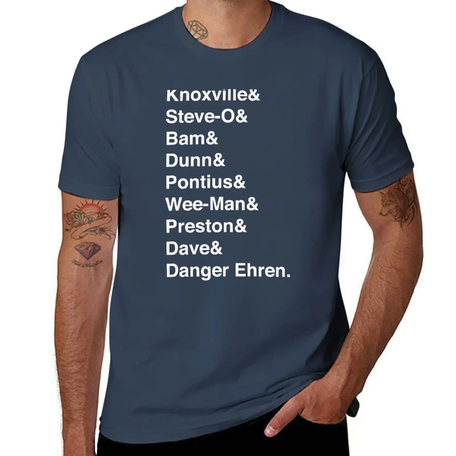 

Jackass Names T-Shirt t shirt for man 100 percent cotton anime t shirts oversize T-Shirt