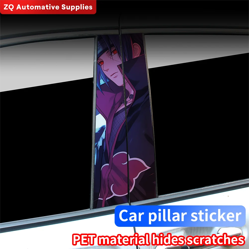 Itachi Uchiha Car Stickers Waterproof Auto B Pillar Decor Cover Scratches Durable Car Doors Pillar Vinyl Decals Vehicle Decors