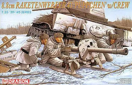 

Dragon 6097 1/35 Scale 8.8cm Raketenwerfer 43 "Puppchen" w/Crew model