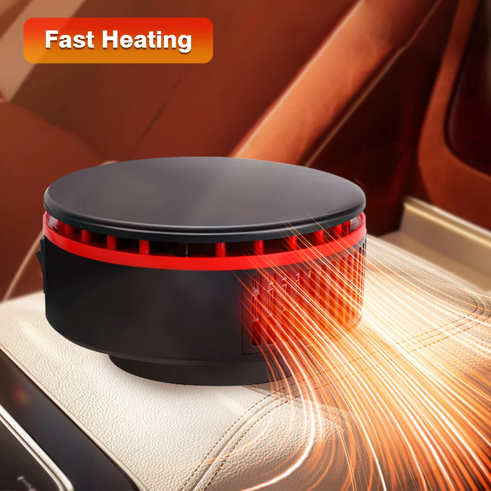 Calentador portátil para coche, descongelador, parabrisas de coche, descongelación, secado de invierno, calentador de coche de 12V, 150W