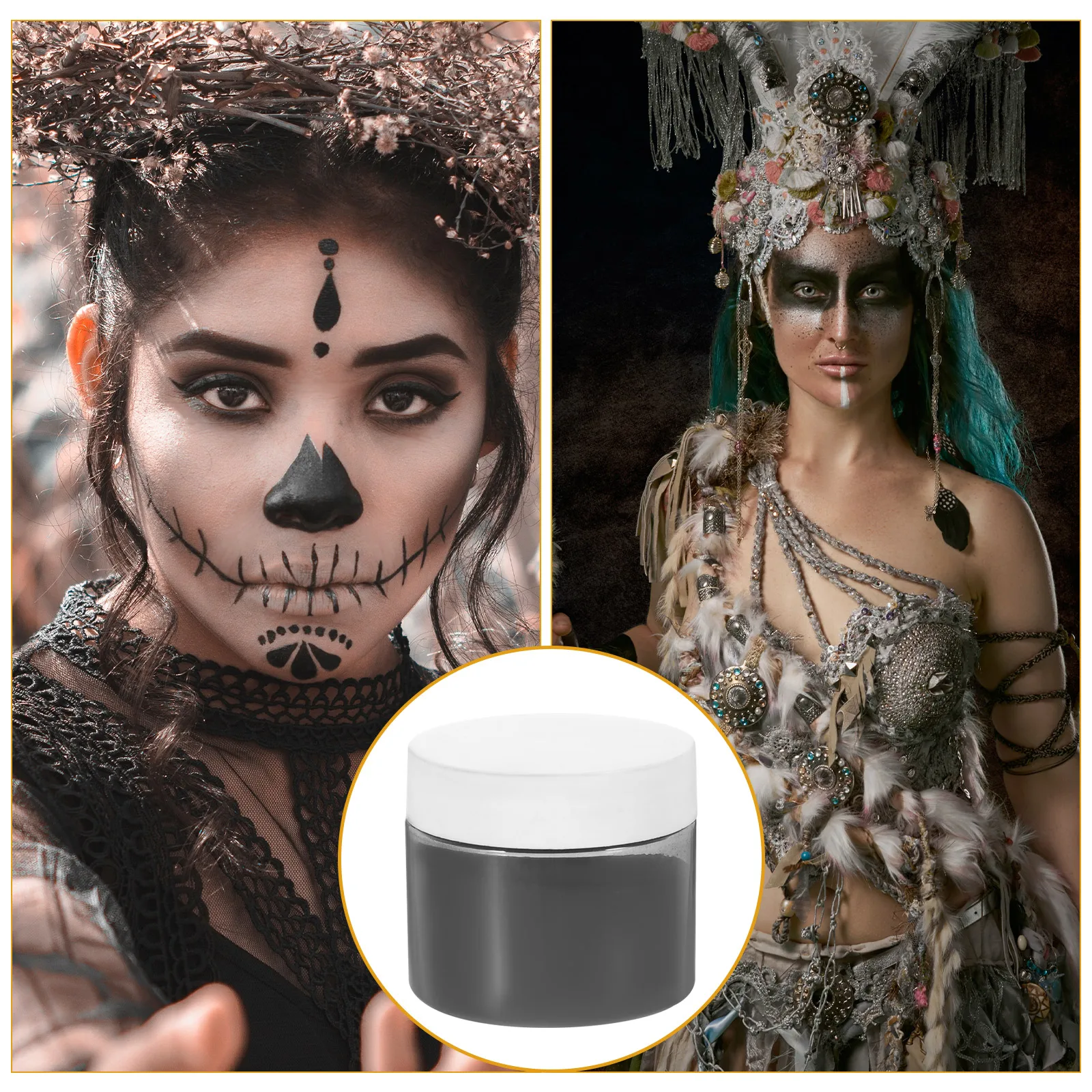 

Professional Soot Smoke Powder for Halloween Makeup Stage Performance Realistic Film Special Effect Body Foundation